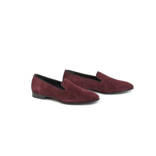 Louis Leeman Suede Burgundy Loafer Slipper 650$ - Mocassins, Kleding | Heren, Schoenen