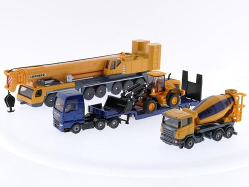 Schaal 1:87 Siku 1790, 1886 en 1896 Bouwplaats Set #5367, Hobby en Vrije tijd, Modelauto's | 1:87, Gebruikt, SIKU, Ophalen of Verzenden