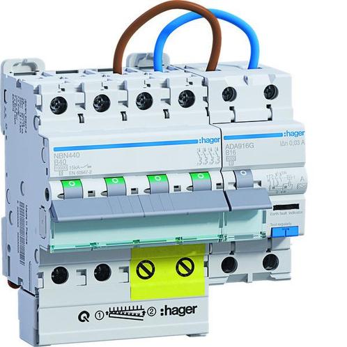 PV vervangingsset met RCBO 1P+N 40A stroomonderbreker -, Doe-het-zelf en Bouw, Elektriciteit en Kabels, Verzenden