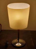 Lampe de table - verre, bois de cerisier - Lampe vintage en