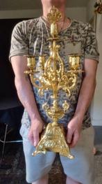 Pendule (2) Gothisch Brons - 1850-1900 - Top in het goud, Antiek en Kunst