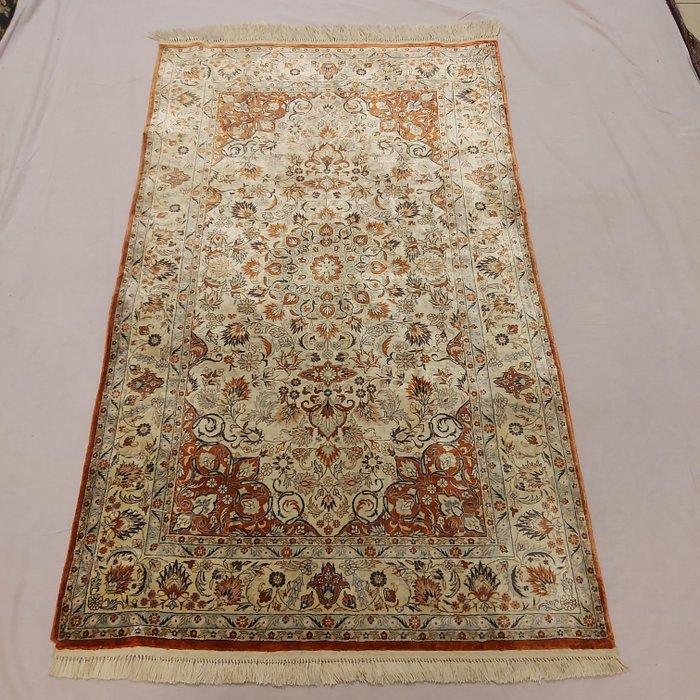 Hereke - Tapijt - 154 cm - 92 cm - Zijde zeer fijn Hereke, Huis en Inrichting, Stoffering | Tapijten en Vloerkleden