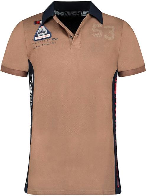 Geographical Norway Polo Kupcorn Taupe, Vêtements | Hommes, T-shirts, Envoi