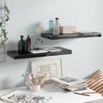 vidaXL Wandschappen zwevend 2 st 60x23,5x3,8 cm MDF, Huis en Inrichting, Kasten | Wandmeubels, Verzenden, Nieuw