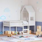 vidaXL Hoogslaper met huisje 75x190 cm massief grenenhout, Huis en Inrichting, Verzenden, Nieuw
