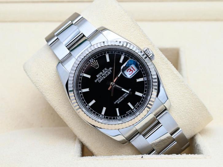 Rolex Datejust Ref. 116234 Year 2007 (Box), Handtassen en Accessoires, Horloges | Heren, Staal, Zo goed als nieuw, Goud, Rolex