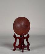 Figuur - Large natural amber bead - Amber - China - Qing