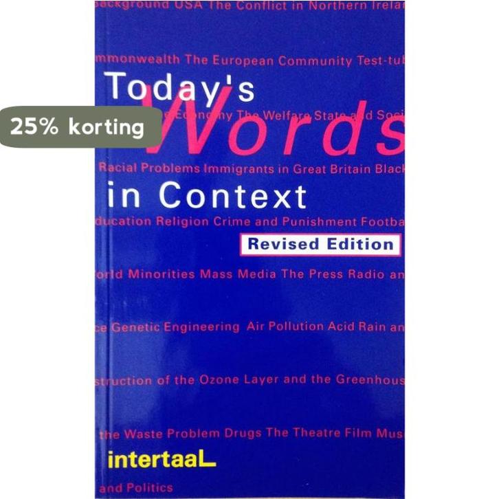 Todays Words in Context 9789054510765 B. Knop, Boeken, Overige Boeken, Gelezen, Verzenden