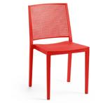 Stoel | Kunststof | Rood | In-/Outdoor | 450x540x830(h)mm, Zakelijke goederen, Verzenden, Nieuw in verpakking