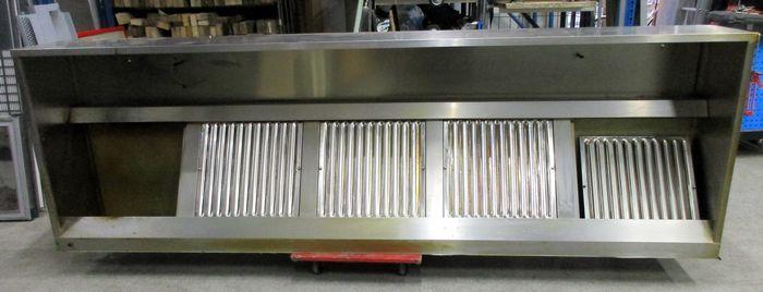 RVS Afzuigkap met 5 filters, 300cm, boxmodel, zonder motor, Zakelijke goederen, Horeca | Keukenapparatuur