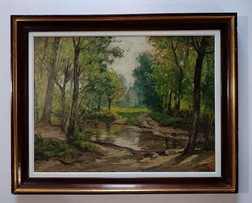 Luigi Comolli (1893-1976) - Paesaggio Boschivo, Antiek en Kunst, Kunst | Schilderijen | Klassiek