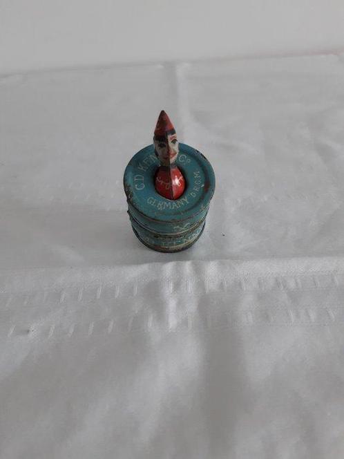 Stock - Blikken speelgoed - Clown In Barrel Toy - C D Kenny, Antiek en Kunst, Antiek | Speelgoed
