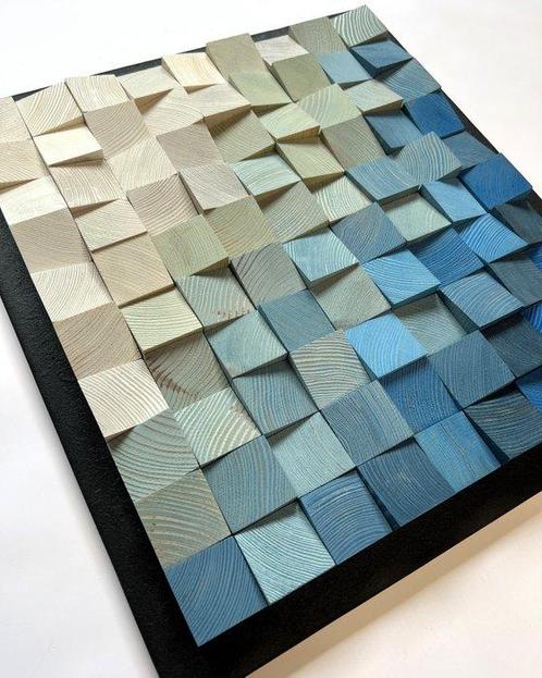 Modern Mozaïek - WoodbyLukas Lukasz Kacprzuk - 2020+ - NOBI, Antiek en Kunst, Kunst | Schilderijen | Modern