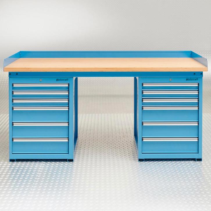 Datona Werkbank PRO met bamboe werkblad en 12 lades - 200, Doe-het-zelf en Bouw, Werkbanken, Ophalen of Verzenden