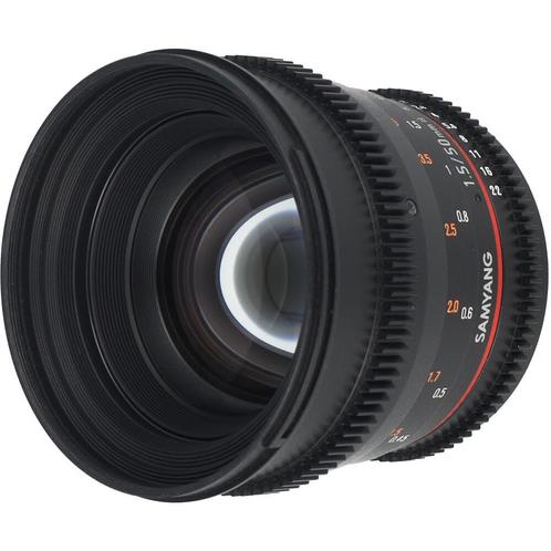 Samyang 50mm T1.5 AS UMC VDSLR Canon EF occasion, Audio, Tv en Foto, Foto | Lenzen en Objectieven, Zo goed als nieuw, Verzenden