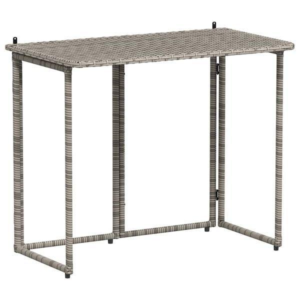 Tuintafel Inklapbaar Grijs - Retour Deal - 40% Korting!, Tuin en Terras, Tuintafels, Rechthoekig, Nieuw, Kunststof, Verzenden