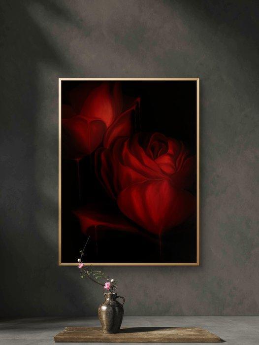 Rosalí - Echo of a Rose | Botanical Fine Art, Antiquités & Art, Art | Peinture | Moderne