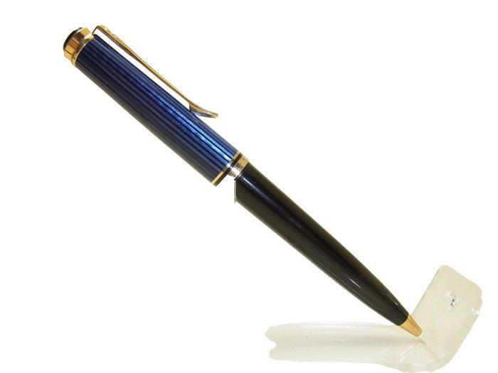 Beautiful PELIKAN Souverän K800 Blue Striated Ballpoint Pen, Verzamelen, Pennenverzamelingen