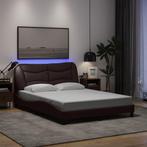 vidaXL Bedframe met LED zonder matras 120x200 cm stof, Verzenden, Nieuw