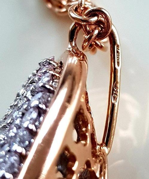 Collier - 18 carats Or rose - 3.72ct. tw. Diamant, Handtassen en Accessoires, Kettingen