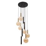 Hanglamp Lucide JOSIANE -  - Ø 55 cm - 6xG9 - Zwart, Verzenden, Nieuw