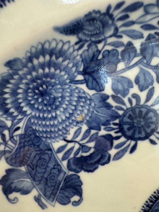 Grote blauw-witte schotel, Fitzhugh-ontwerp - Porselein -, Antiek en Kunst, Antiek | Overige Antiek