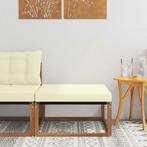 vidaXL Buiten Voetenbank Massief Acacia Hout Naturel, Tuin en Terras, Verzenden, Nieuw