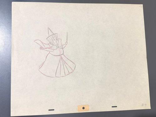 Walt Disney - Aanvankelijke productietekening van Flora, Boeken, Strips | Comics