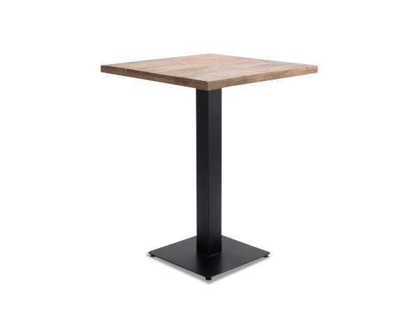 Veiling - Bartafel Horeca 80x80 cm vierkant - hout - poot me, Maison & Meubles, Tables | Tables mange-debout