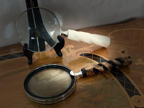 Loupe - Vintage-loepen – decoratief en functioneel met, Verzamelen, Foto-apparatuur en Filmapparatuur