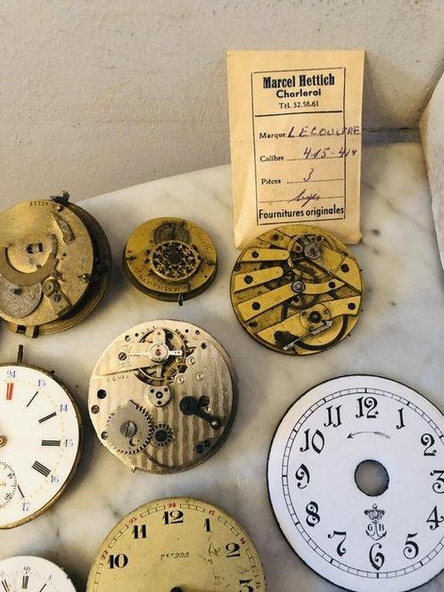 Mouvements de montres, cadrans, lunettes, boitiers, rubis, Antiek en Kunst, Antiek | Klokken
