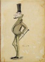 Angiolo Tricca (1817-1884) - Gruppo di tre caricature