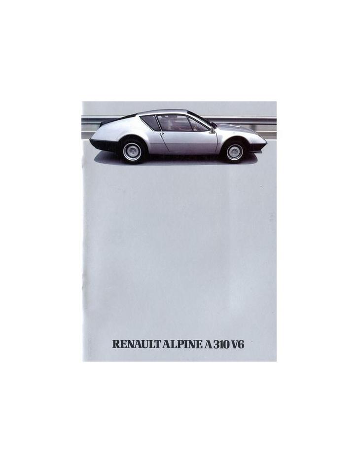 1984 ALPINE A310 V6 BROCHURE FRANS, Livres, Autos | Brochures & Magazines