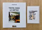 Tintin - Tintin dans le Métro + dédicace + pochette de 6, Livres