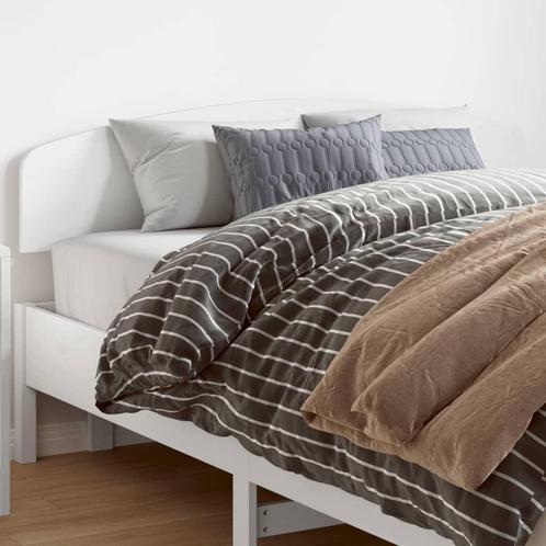 vidaXL Tête de lit blanc 140 cm bois massif de pin, Maison & Meubles, Chambre à coucher | Lits, Neuf, Envoi