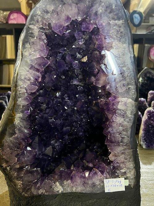 Améthyste Géode - Largeur : 28 cm- 20.5 kg - (1), Verzamelen, Mineralen en Fossielen