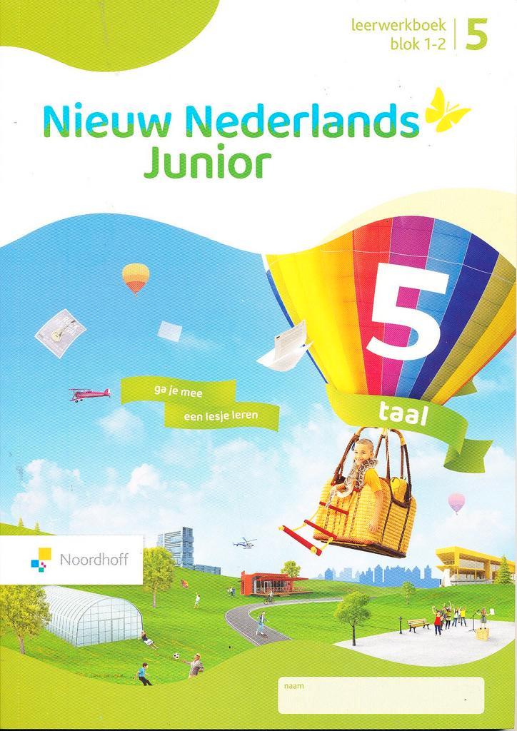 Nieuw Nederlands Junior Taal leerwerkboek blok 1-2 groep 5 (, Livres, Livres scolaires, Envoi