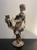 Statuette, Clown con libro - 45 cm - Argent 925 - 1980
