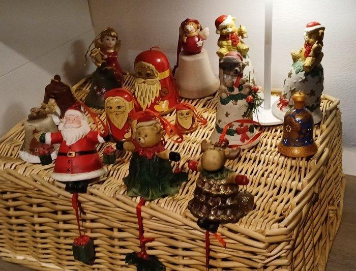 Kerstdecoratie (16) - Porselein, Hout, Metaal - Verzameling, Diversen, Kerst