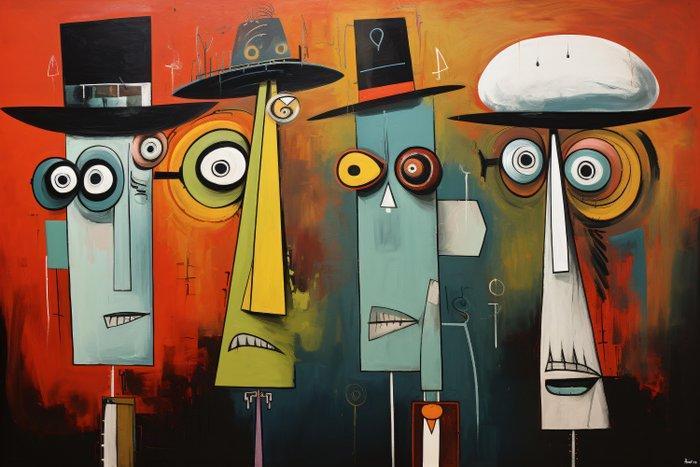 Felix van Horst - Hat Heads (XXL), Antiek en Kunst, Kunst | Designobjecten