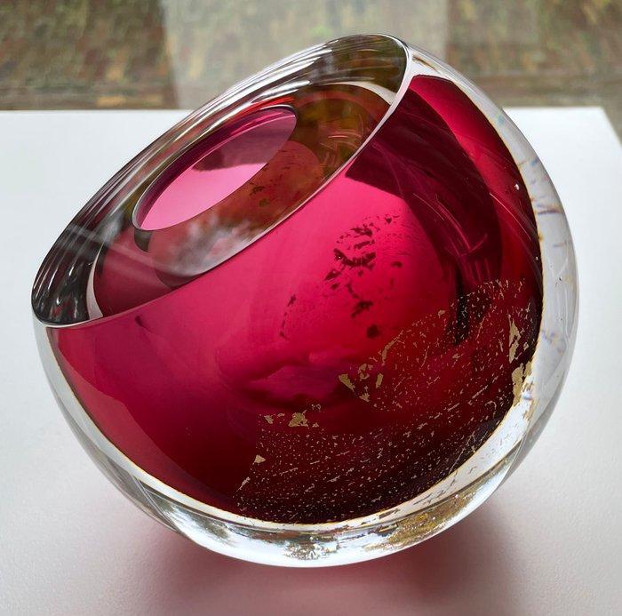George Broft Unique - sculptuur, “ PINK “ - 16.5 cm - Glas, Antiek en Kunst, Antiek | Glaswerk en Kristal