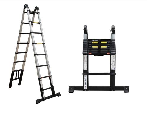 MARK TOOLS Telescopische Vouwladder ALLE MATEN + Gratis TAS, Bricolage & Construction, Échelles & Escaliers, Envoi