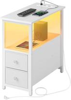 Nachtkastje - Bijzettafel - Opbergkastje - 50x28x60 cm - Wit, Huis en Inrichting, Verzenden, Nieuw