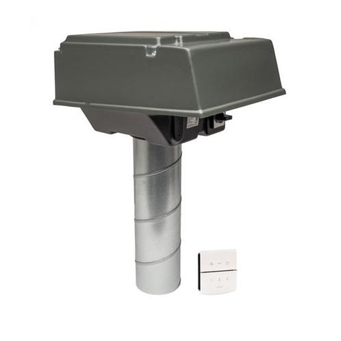 Orcon pijpdakventilator MPV-10WRB | 420 m3/h + RFT bediening, Doe-het-zelf en Bouw, Ventilatie en Afzuiging, Verzenden