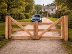 Veiling - Dubbele poort Douglas - 300x100cm, Tuin en Terras, Nieuw