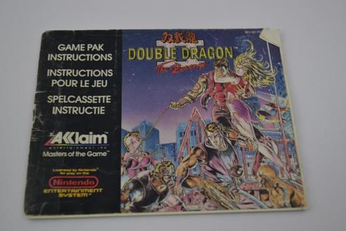 Double Dragon II (NES FRA MANUAL), Consoles de jeu & Jeux vidéo, Consoles de jeu | Nintendo Consoles | Accessoires