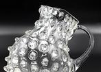 Antique bubble glass pitcher with handle 1860 - Kruik - Glas, Antiek en Kunst