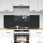 vidaXL Keuken Spatscherm 2 pcs Donkergrijs 70 x 50 cm gehard, Antiek en Kunst, Verzenden