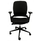 Steelcase Leap V2 Zwart, Verzenden, Zwart, Zo goed als nieuw, Bureaustoel