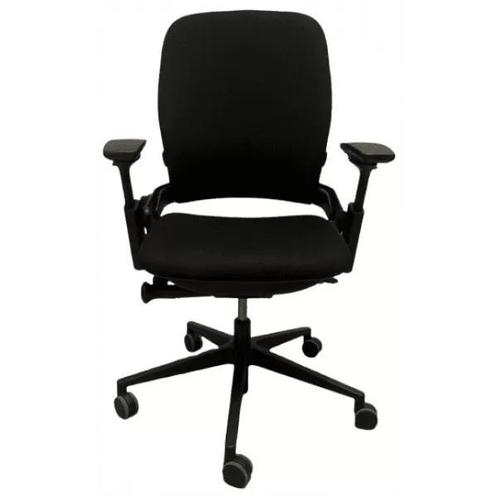 Steelcase Leap V2 Zwart, Huis en Inrichting, Bureaustoelen, Bureaustoel, Zwart, Zo goed als nieuw, Ergonomisch, Verzenden